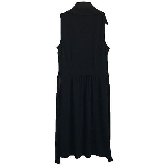 New York & Co. black v-neck collar tie back XS - Picture 4 of 7